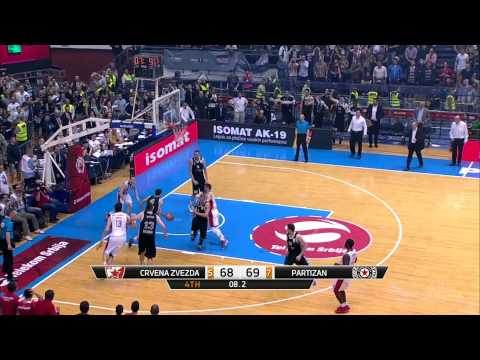 Game winning block by Nikola Milutinov (Crvena zvezda Telekom - Partizan NIS, 15.4.2015)