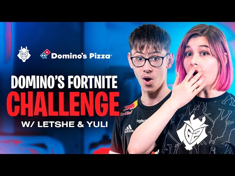 LeTsHe Teaches Yuli Fortnite | Domino's x G2