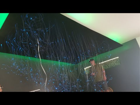 Building Fiber Optic Star Ceiling