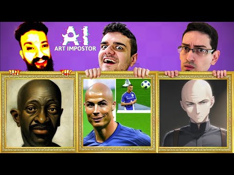 A INTELIGÊNCIA ARTIFICIAL ODEIA CALVOS! - AI Art Impostor c/ Gabs, Guinas, Coelho, Juh, Spok e +