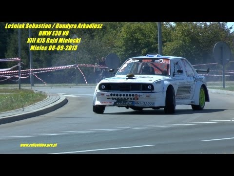 Leśniak Sebastian / Bundyra Arkadiusz - BMW E30 V8 - XIII KJS Rajd Mielecki 08-09-2013 Mielec