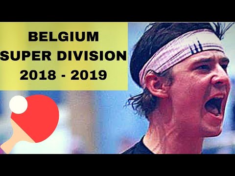 PIERAERT Valentin - SZYMANSKI Filip SUPER DIVISION 2018 2019 TABLE TENNIS