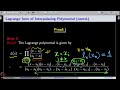 Week 8 Lecture 39 Polynomial Interpolation Lagrange And Newton Forms