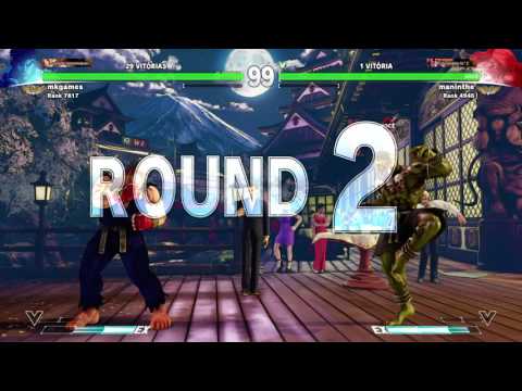 maninthe (Dhalsim) vs mkgames (Ryu) Street Fighter 5 RAGE QUIT