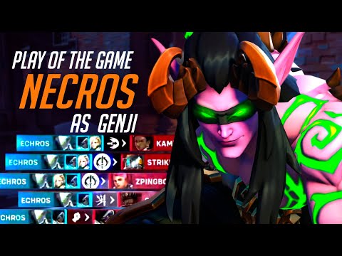 WHAT GENJI 'S FULL POTENTIAL LOOKS LIKE - NECROS! POTG! OVERWATCH 2 TOP 500 SEASON 6
