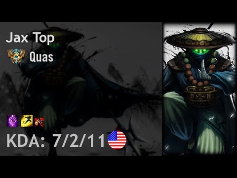 Jax Top vs Lissandra - Quas - NA Challenger Patch 6.23