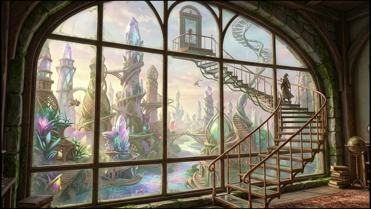 The Threshold of Aetheria Sophisticated Fantasy World 4K Vintage Art Aura Digital Gallery ✨️ 👌 