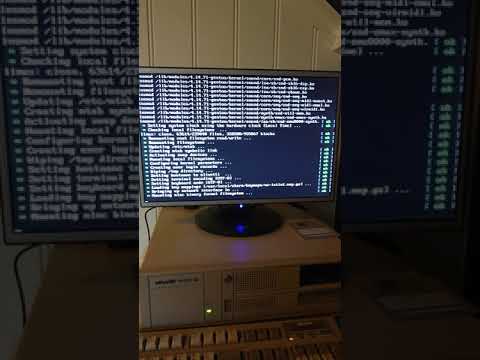 Olivetti M400-40 booting Gentoo