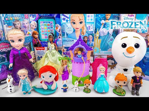 Unboxing Disney Princess Rapunzel's Full Tower Playset ASMR | Disney Princess Tiana Doll Toy Review