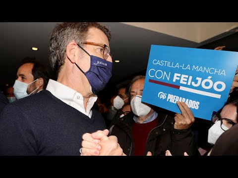 Alberto Núñez Feijóo participa en un acto en Toledo junto a Paco Núñez