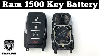 How To Change A 2019 - 2023 RAM 1500 Remote Key Fob Battery - Remove Replace Replacement Batteries