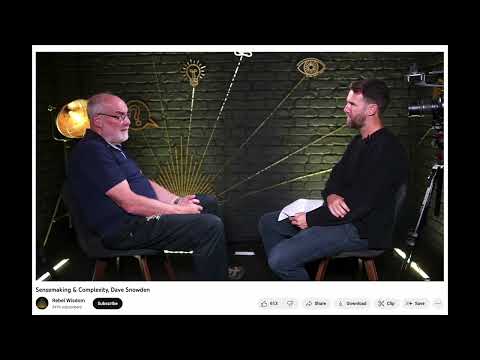 Clip: Dave Snowden, Natural Science, Enabling Constraints, and Guided Evolution