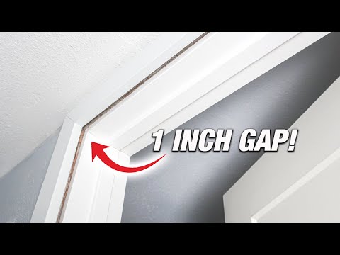 How To Fix HUGE GAP Between Wall And Door Jamb! DIY