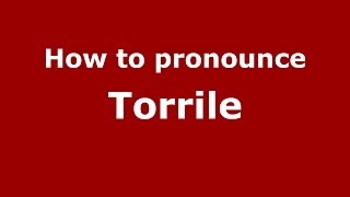 How to pronounce Torrile