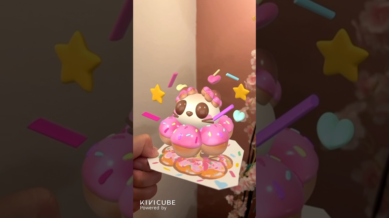 I brought my 3d designs to life!! 🪄 #kivicube #augmentedreality
