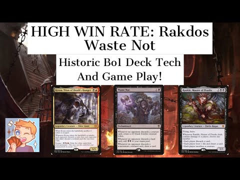 HIGH WIN RATE! | RAKDOS WASTE NOT | Historic Best of One Format: 7/29/2021 | Deck Tech and Gameplay|