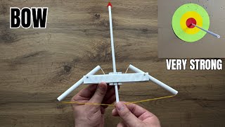DIY Powerful Paper Bow and Arrow 🏹 Shoots Far! | Origami Paper Gun Bow Easy Tutorial