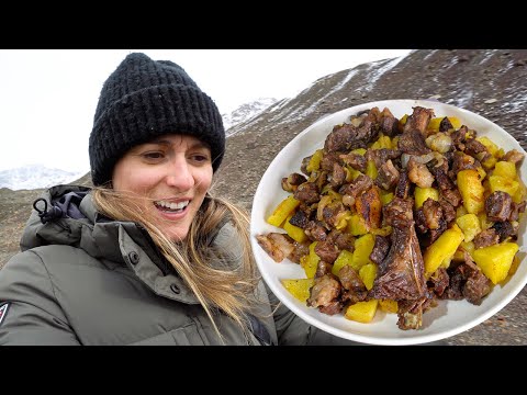 KYRGYZSTAN FOOD Tour 🇰🇬 Asia's Nomadic Food HEAVEN! Beshbarmak in SOVIET Ghost Town!!
