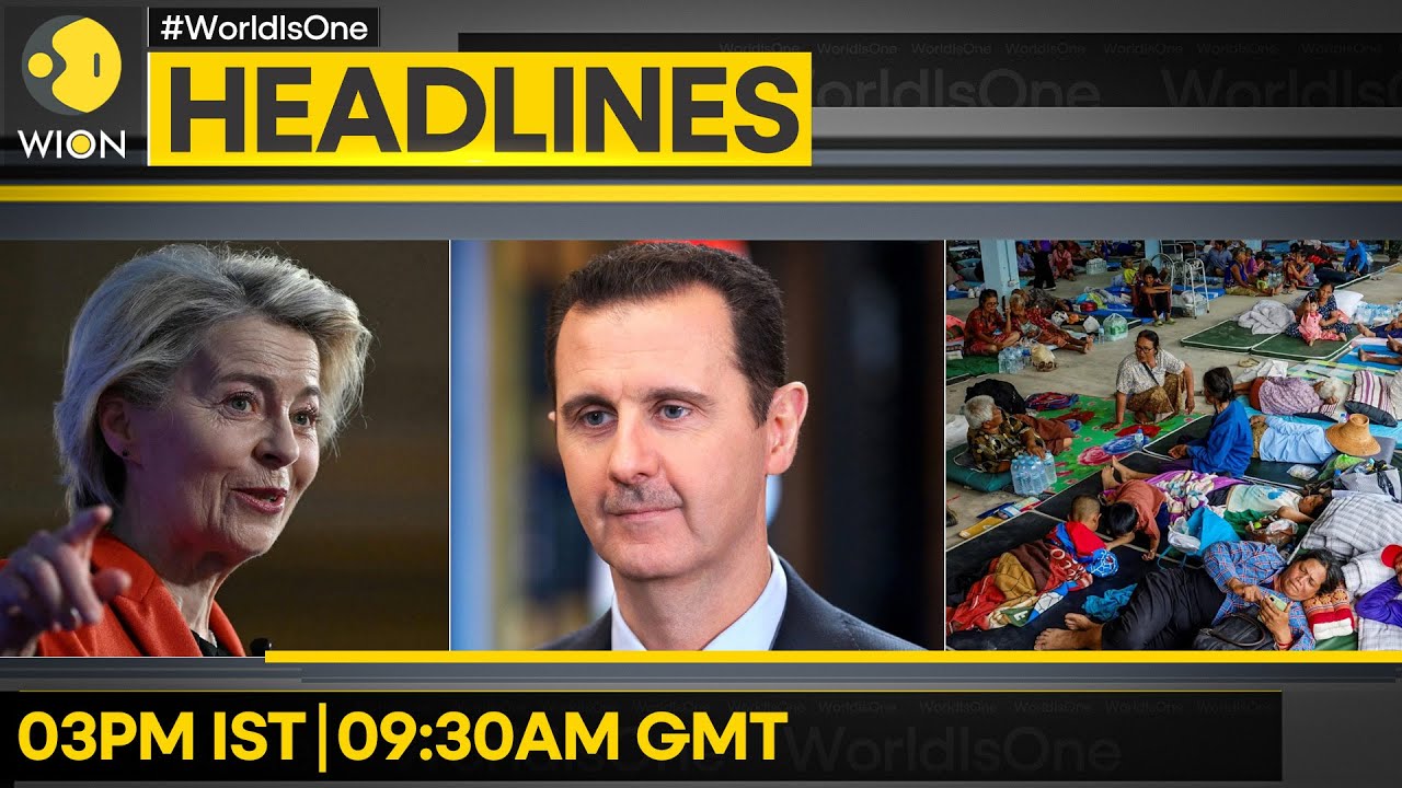 Cambodia Civilians Clashes Kill 4 | Syria Marks One Year Since Assad's Fall  | WION Headlines