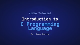 Week 02 - Introduction to C Programming Language