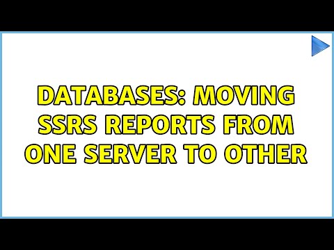 Databases: Moving SSRS reports from one Server to other (3 Solutions!!)