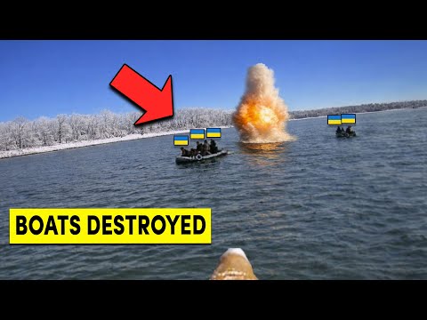 FPV Drone Footage Reveals Russian Strike on Ukrainian Boats