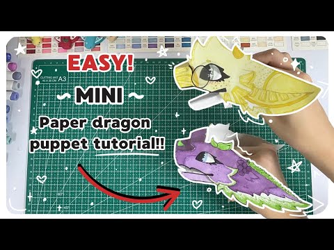 Mini/Baby Paper Dragon Puppet! || EASY DEEP TUTORIAL!! ⭐️