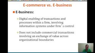 Intro To ECommerce - video lesson 1 - Prof. LeeBogner - #HUIT076