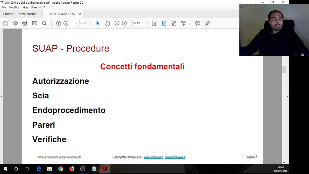 SUAP - ambito di applicazione e tipologie di procedure (4 febbraio 2018)