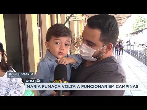 Atração: Maria Fumaça volta a funcionar em Campinas