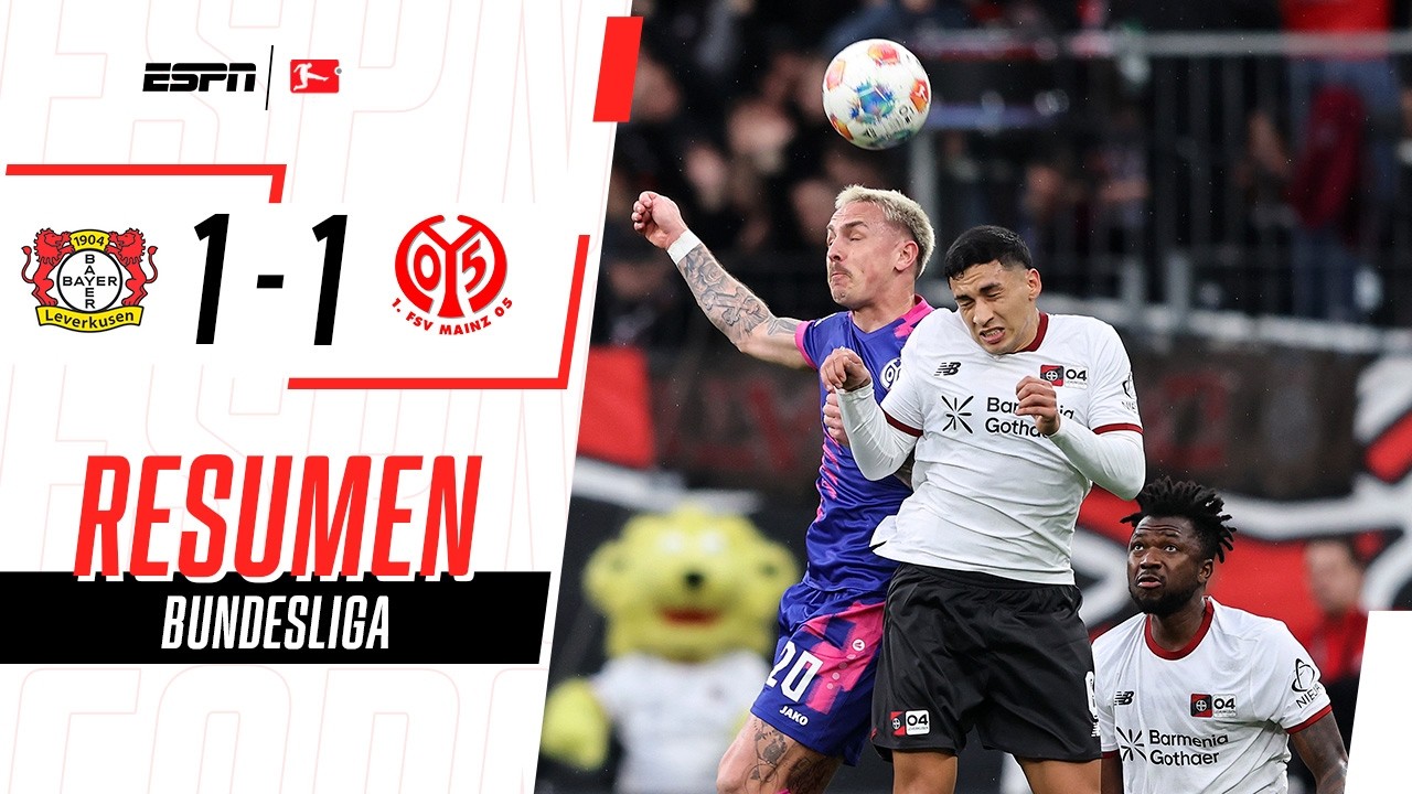 EL LEVERKUSEN DE PALACIOS Y EQUI RESCATÓ UN PUNTO EN EL FINAL | B. Leverkusen 1-1 Mainz | RESUMEN