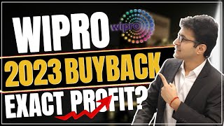 Wipro buyback 2023 - Exact PROFIT with calculation