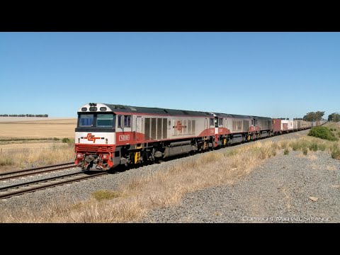 105 Container Wagons On SCT / SBR 7922V Dooen (11/1/2019) - PoathTV Australian Trains & Railways