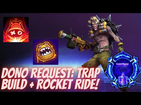 Junkrat Rocket Ride - Dono Request: Trap Build + Rocket Ride! - Grandmaster Storm League