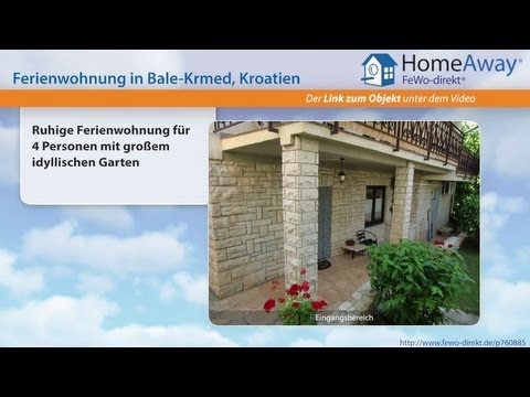 Istrien: Ruhige Ferienwohnung für 4 Personen mit großem idyllischen Garten - FeWo-direkt.de Video