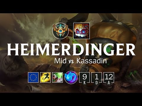 Heimerdinger Mid vs Kassadin - EUW Challenger Patch 8.11