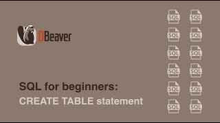 Learn SQL: CREATE TABLE statement