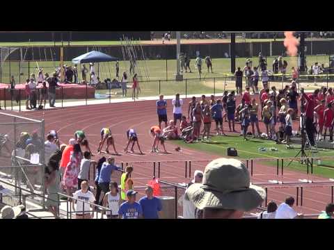 A Parsons & P Mata - VarG 100m H at Sunset Prelims 5-2-14