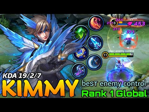 19 Kills Kimmy Meltdown All Enemies! - Top 1 Global Kimmy by beѕт enemy control - Mobile Legends