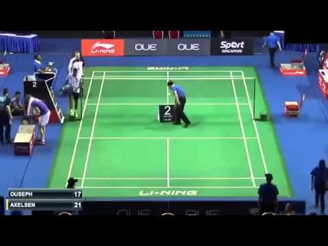 Singapore Open 2015 R32 [MS] Viktor AXELSEN vs Rajiv OUSEPH (Sports)