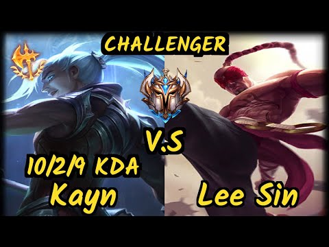 AHaHaCiK (KAYN) vs LEE SIN - 10/2/9 KDA JUNGLE CHALLENGER GAMEPLAY - EUW