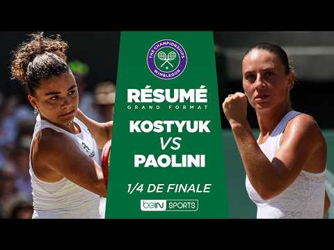 WIMBLEDON : Marta KOSTYUK vs Jasmine PAOLINI | 1/4 de finale