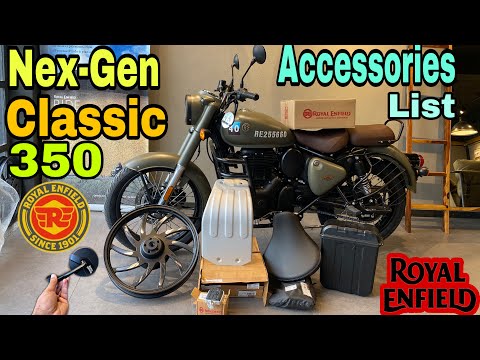 Next gen Royal Enfield Classic 350 | All Company Accessories List and Price