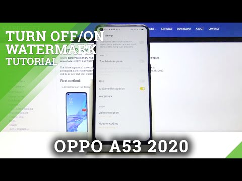 How to Enable / Disable Camera Watermark in OPPO A53 2020 – Customize Camera Functions