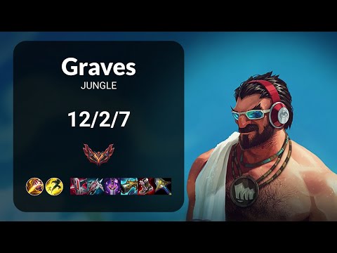 Graves vs Ekko JUNGLE - KR GRANDMASTER Patch 14.23