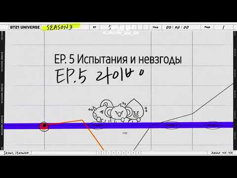 [RUS SUB][Рус.саб] BT21 UNIVERSE 3 EP.05 - Trials and Tribulations