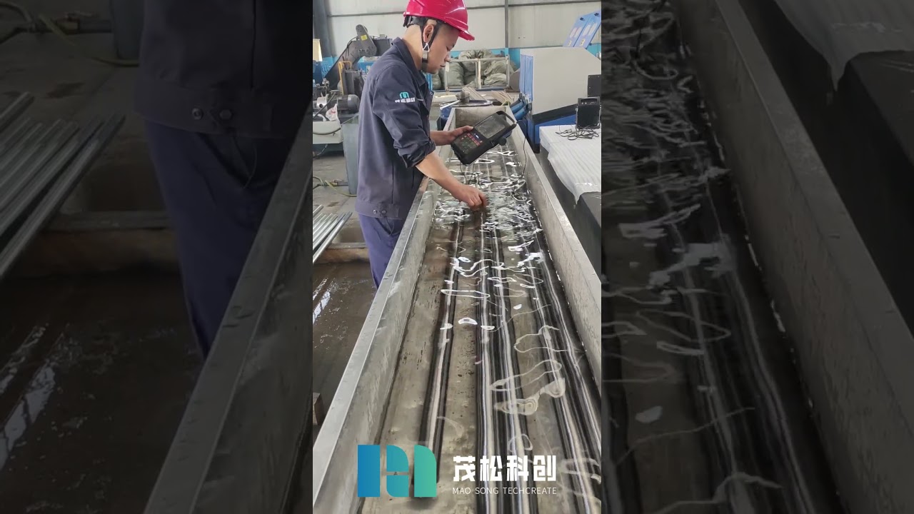 Sonic testing of titanium rods