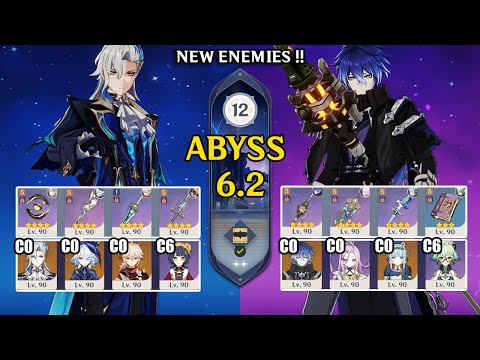 NEW Spiral Abyss 6.2 Luna III | C0 Neuvillette Vape & C0 Flins Lunar Charged | Genshin Impact 【原神】