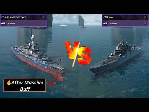 🔥Admiral Graf Spee After Buff Better Than?? CN Liren - Modern Warships