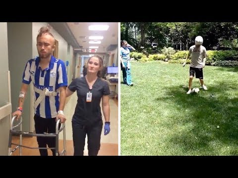 Crash Survivor Plays Football Against All Odds
